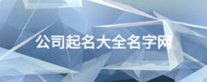 公司起名大全名字網(wǎng)