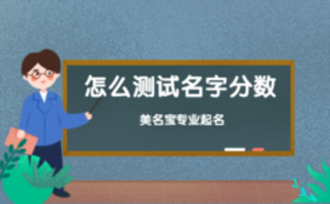 分數測試_名字打分測試