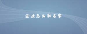 企業(yè)怎么取名字