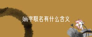 婳字取名有什么含義