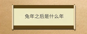兔年之后是什么年
